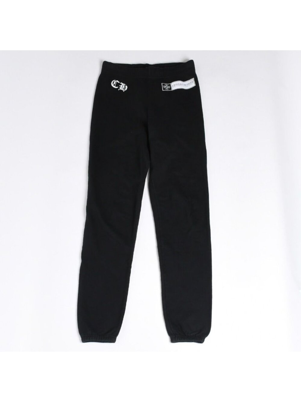 Chrome Hearts CH Plus Logo Print Sweatpants Black White S Jogger Pants